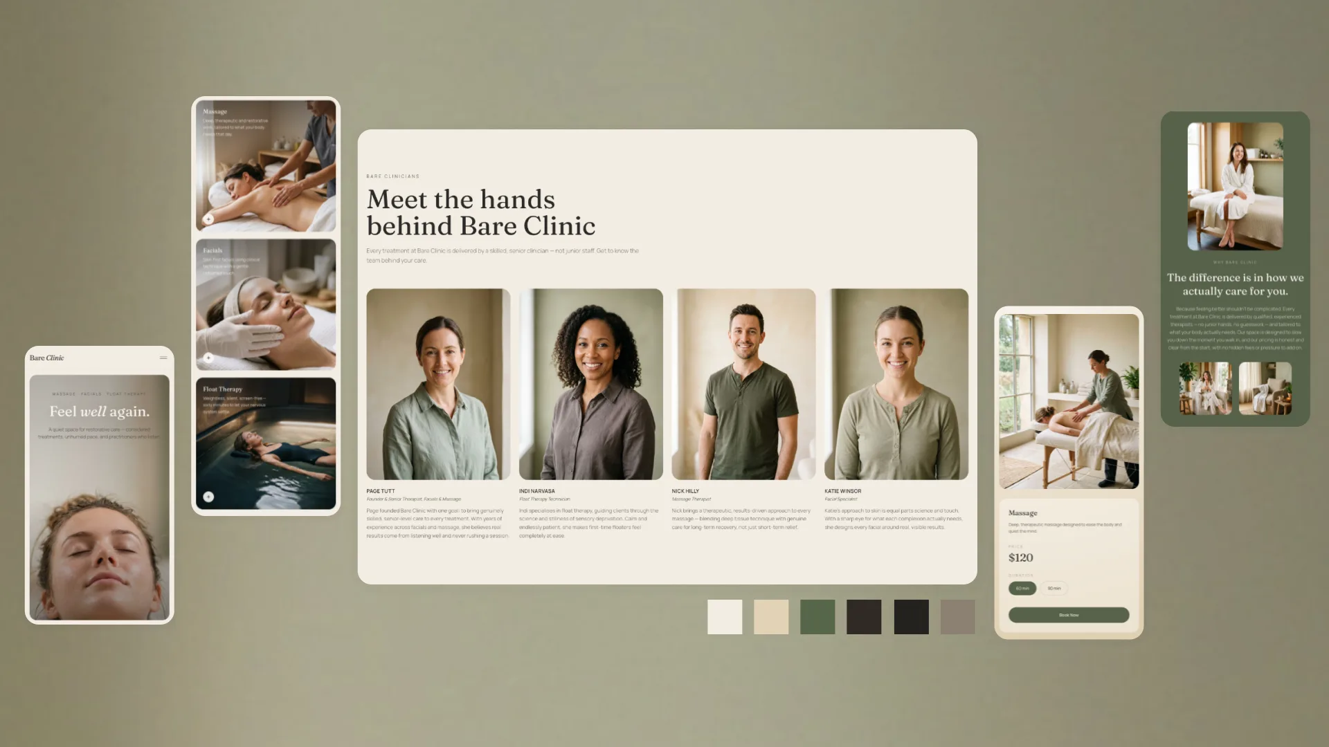 Bare Clinic brand identity