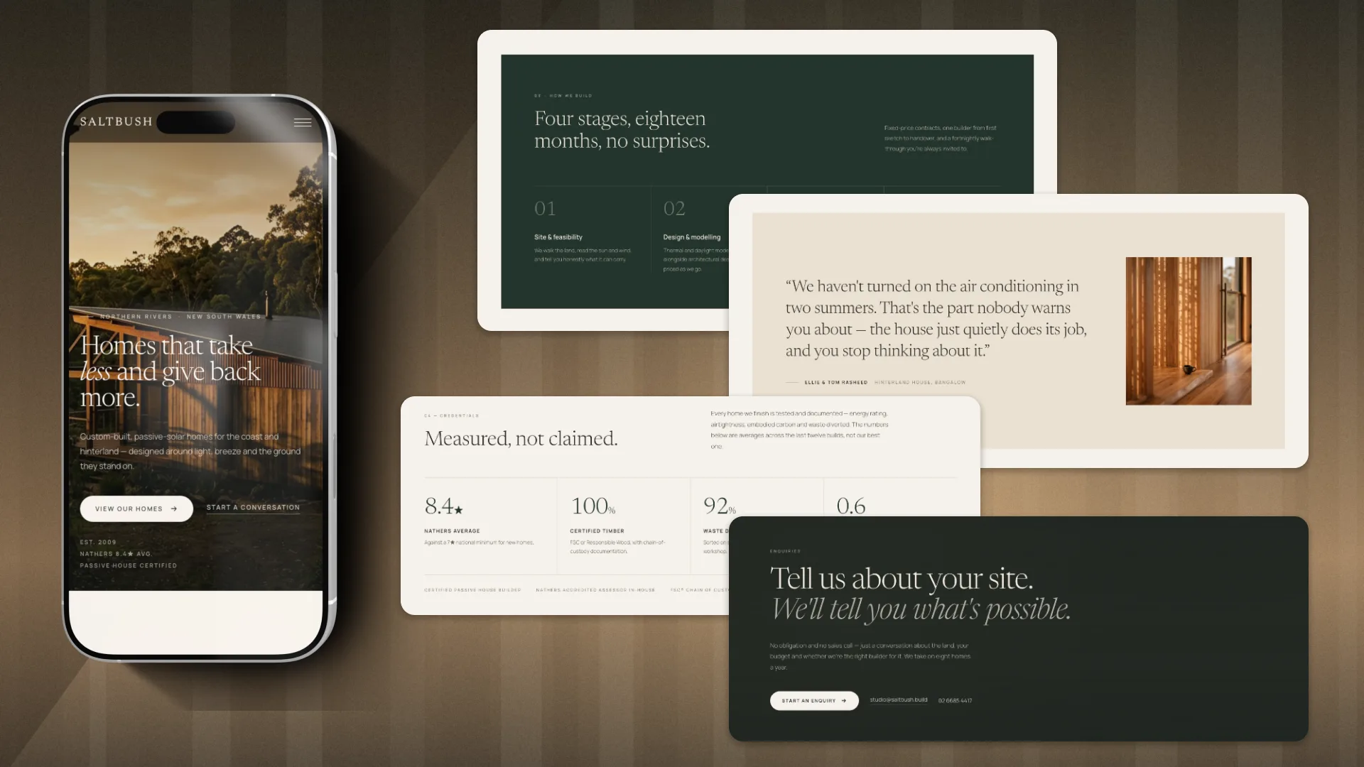 Saltbush Home Builders brand identity